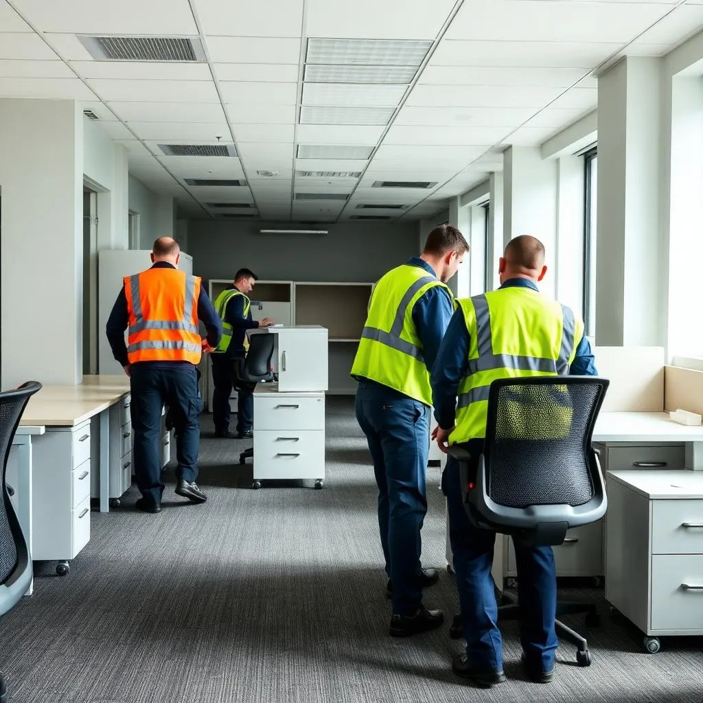Prime Property Clearance team clearing an office in London